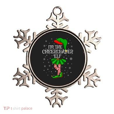 Cheerleader Elf Christmas Matching Family Elf Ornament