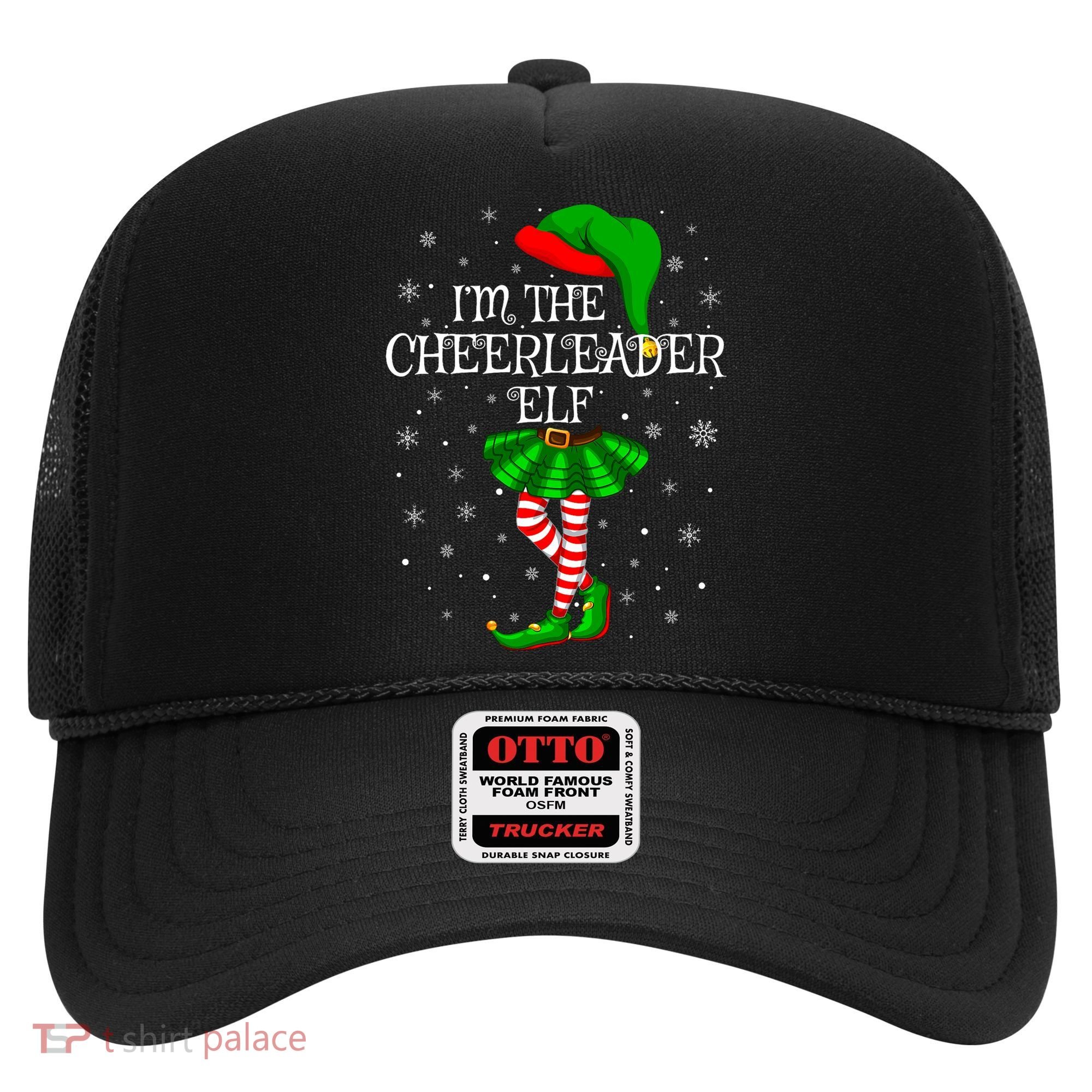 Cheerleader Elf Christmas Matching Family Elf Hat