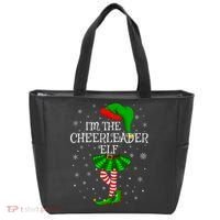 Cheerleader Elf Christmas Matching Family Elf Tote Bag thumb 0