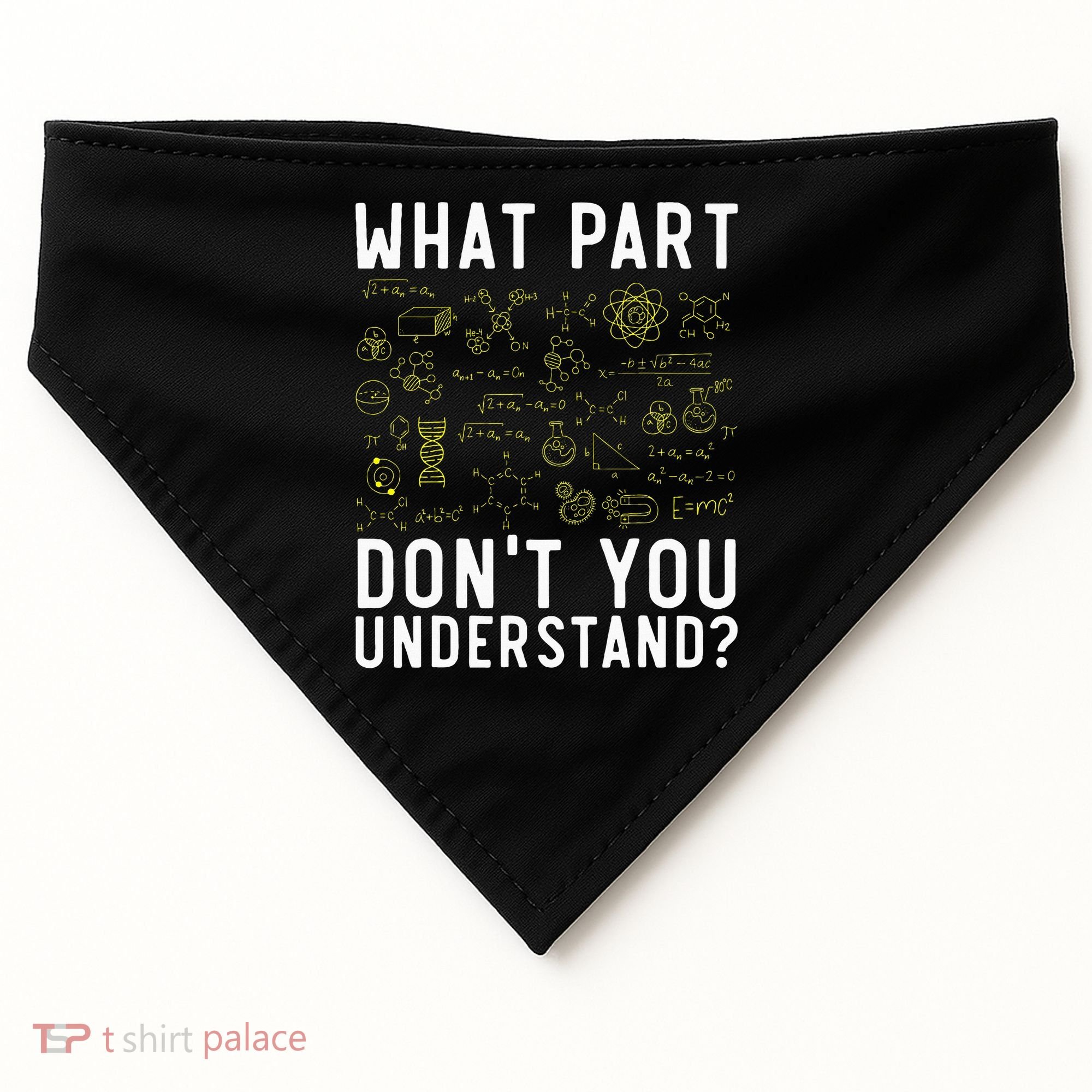 Chemical Engineer Chemist Chemistry Periodic Table USA-Made Doggie Bandana