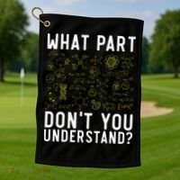 Chemical Engineer Chemist Chemistry Periodic Table Golf Towel thumb 1