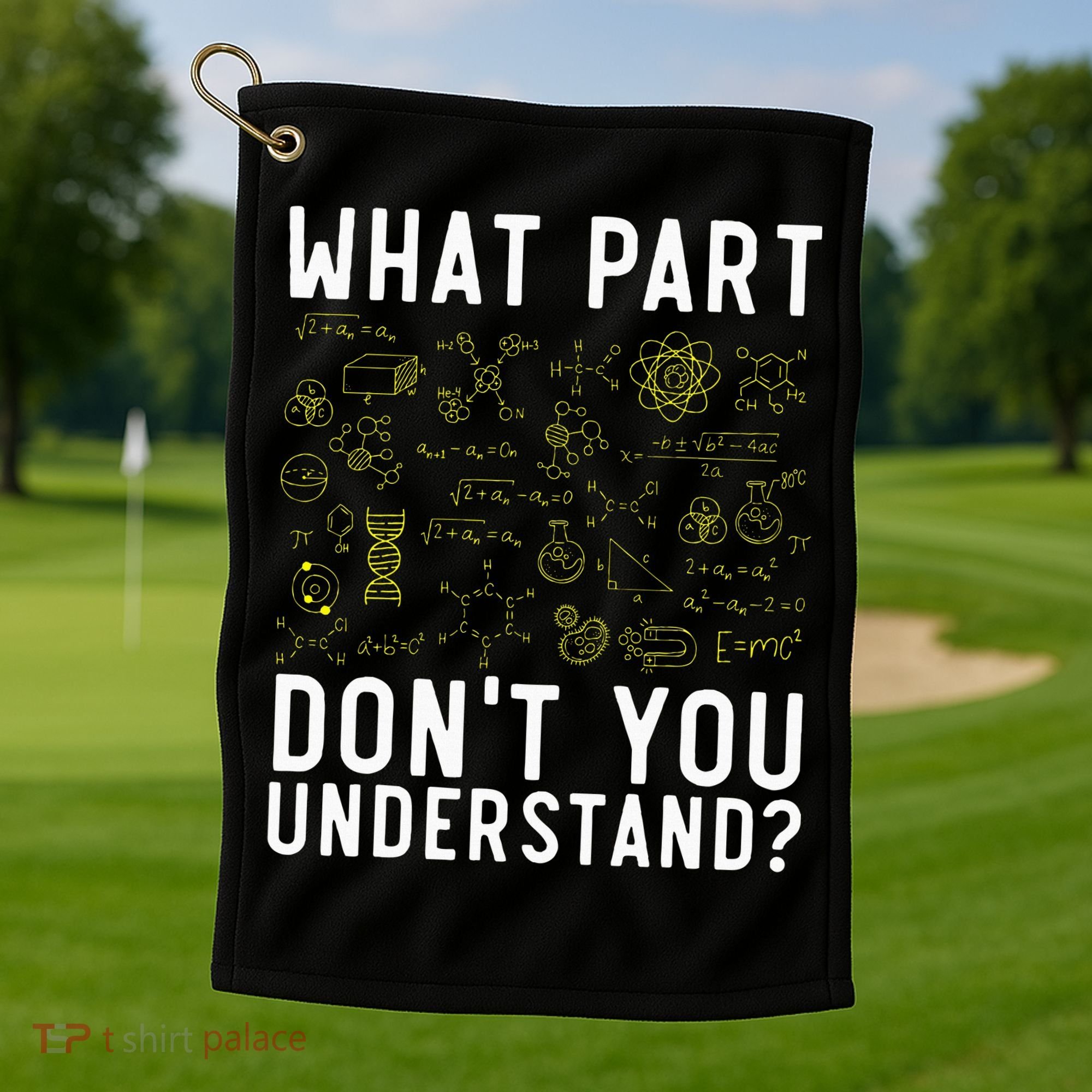 Chemical Engineer Chemist Chemistry Periodic Table Golf Towel