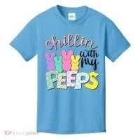 Cute Easter Chillin With My Peeps Candy Bunnies Kids T-Shirt thumb 0