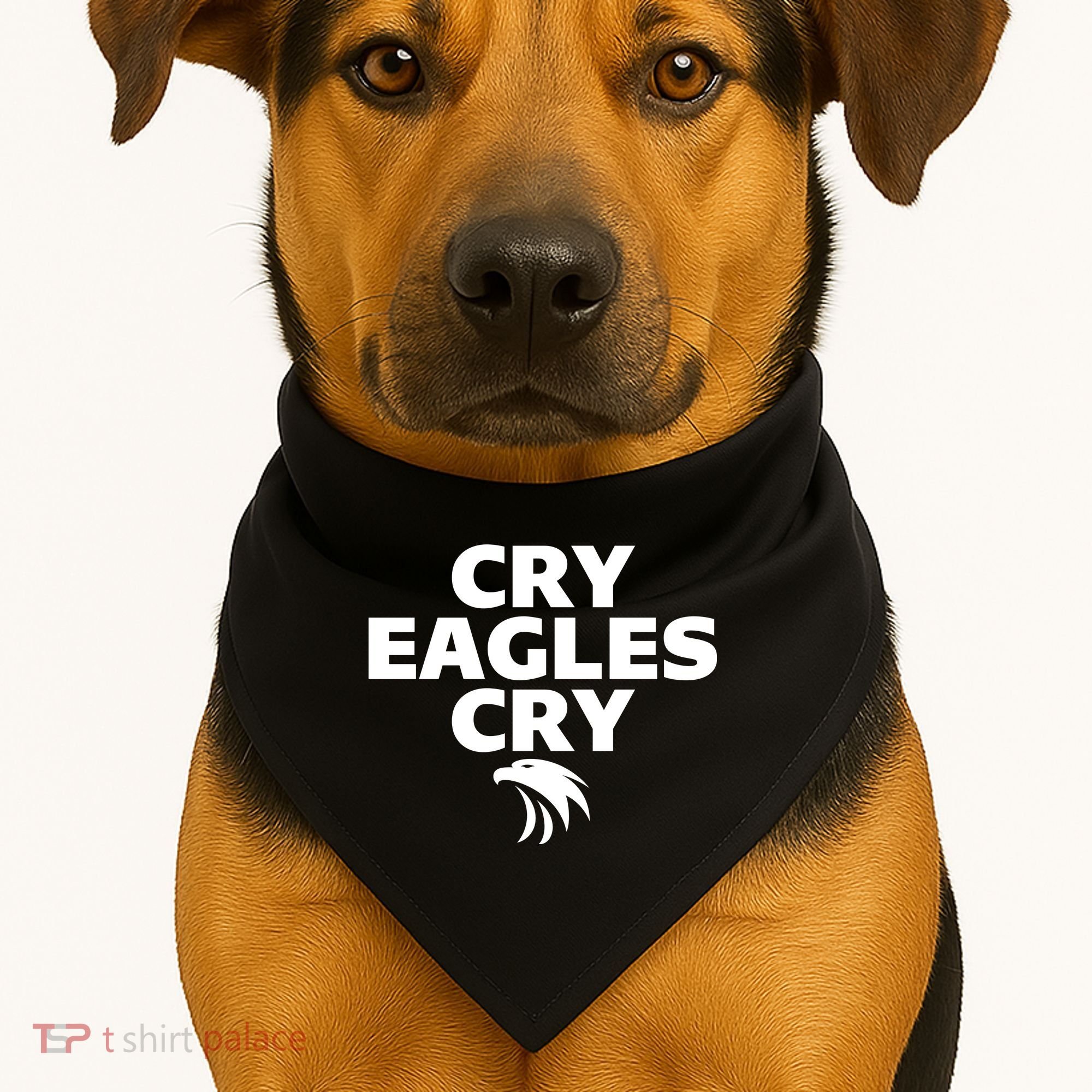 Cry Eagles Cry Funny Anti Eagles USA-Made Doggie Bandana