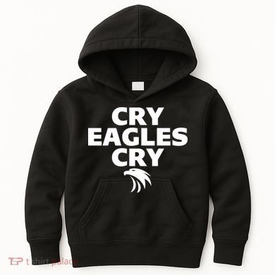 Cry Eagles Cry Funny Anti Eagles Kids Hoodie