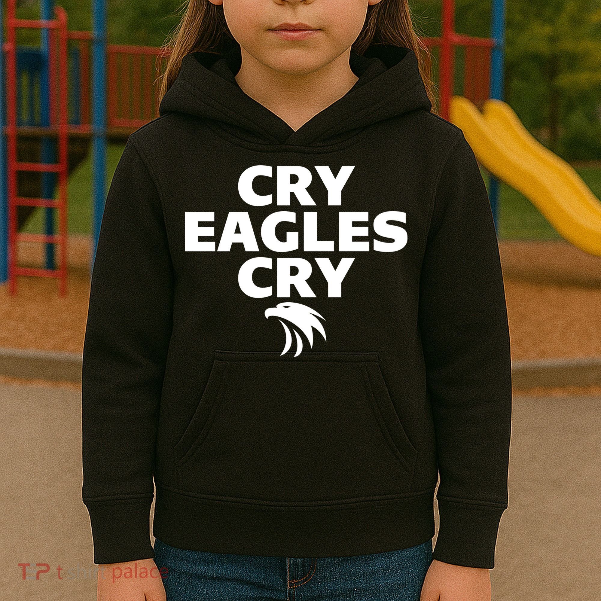 Cry Eagles Cry Funny Anti Eagles Kids Hoodie