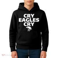 Cry Eagles Cry Funny Anti Eagles Kids Hoodie thumb 4