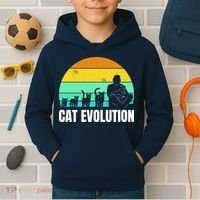 Cat Evolution Kids Hoodie thumb 2