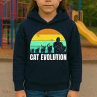 Cat Evolution Kids Hoodie thumb 3