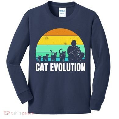 Cat Evolution Kids Long Sleeve Shirt