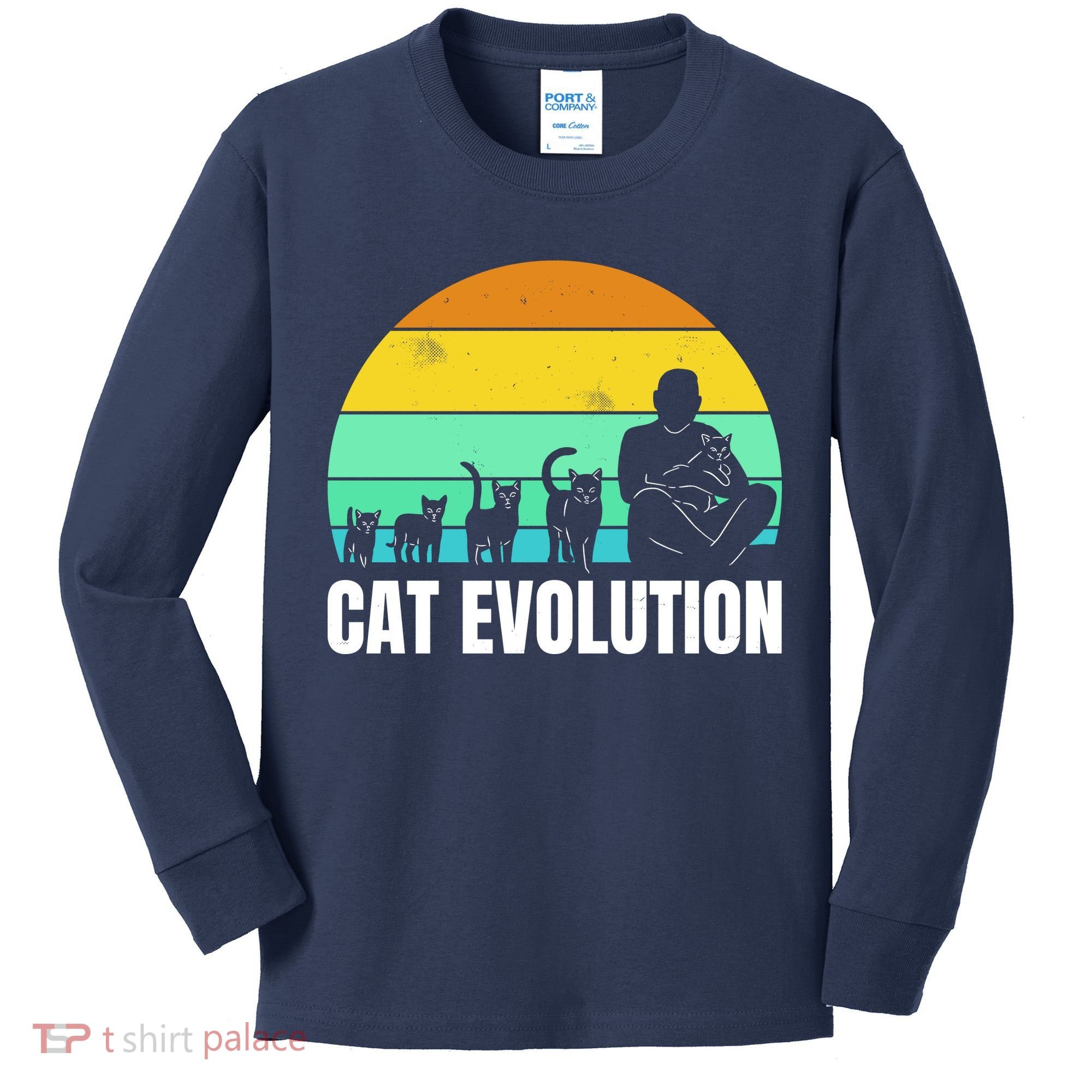 Cat Evolution Kids Long Sleeve Shirt