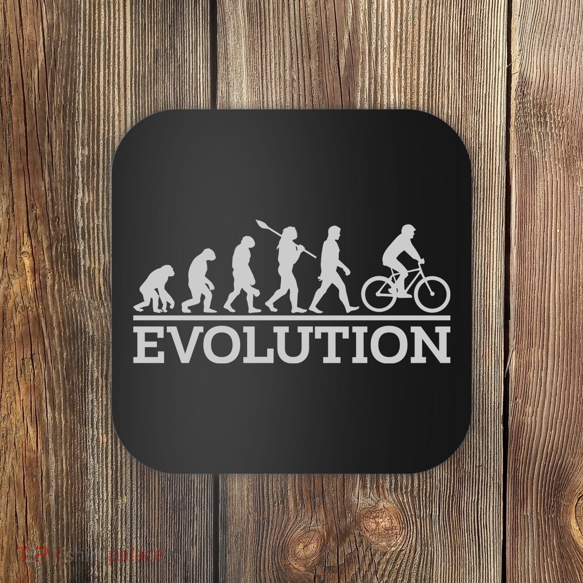 Cyclist Evolution Cycling Gift Coaster