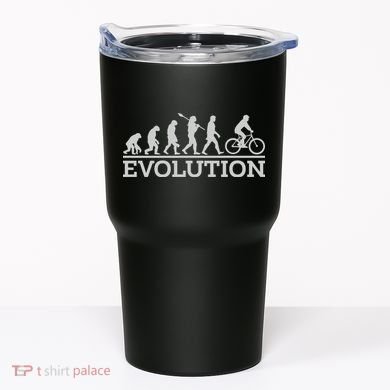 Cyclist Evolution Cycling Gift Tumbler
