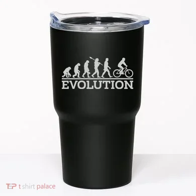 Cyclist Evolution Cycling Gift Tumbler
