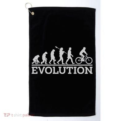 Cyclist Evolution Cycling Gift Golf Towel