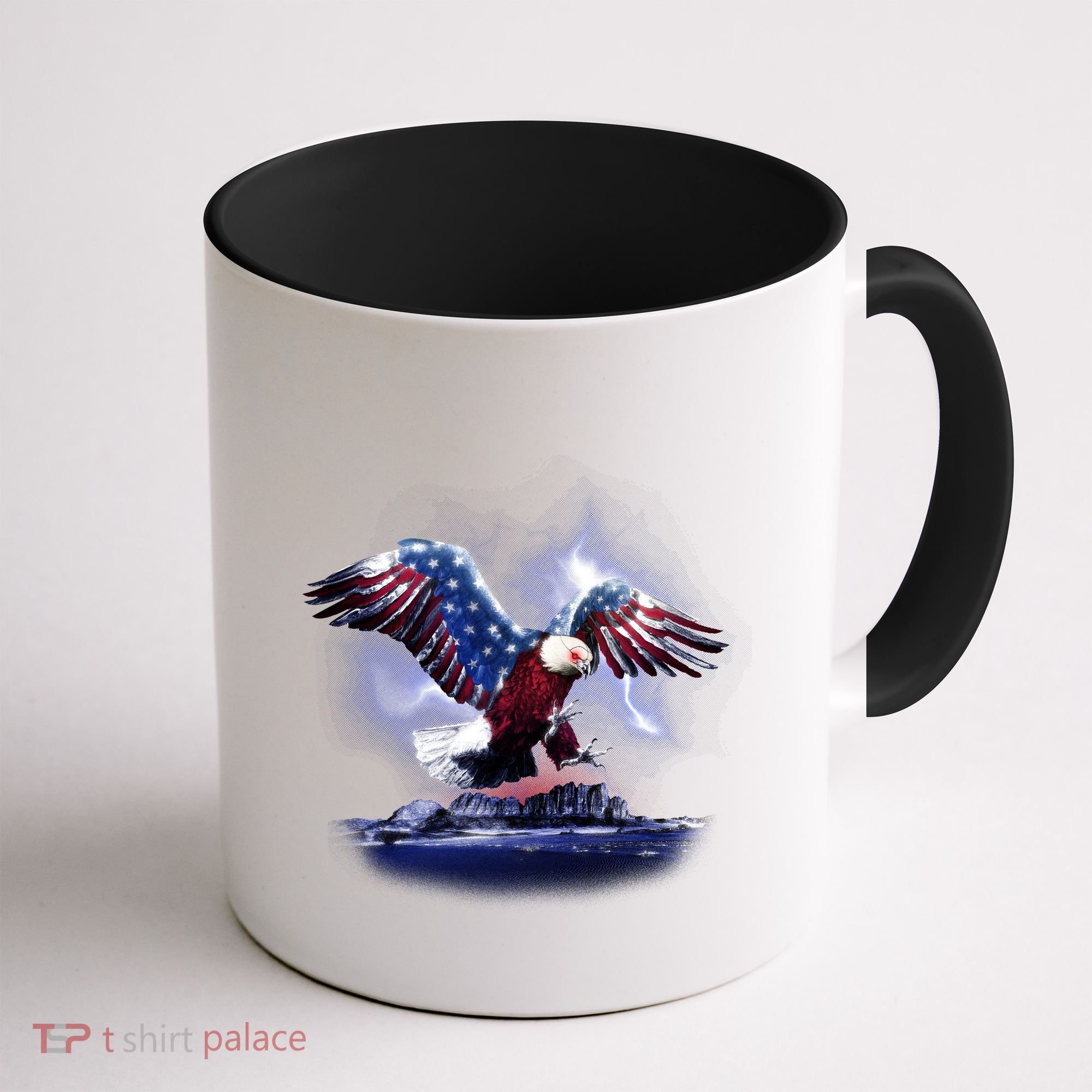 Cyborg Eagle Coffee Mug