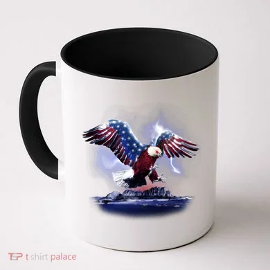 Cyborg Eagle Coffee Mug