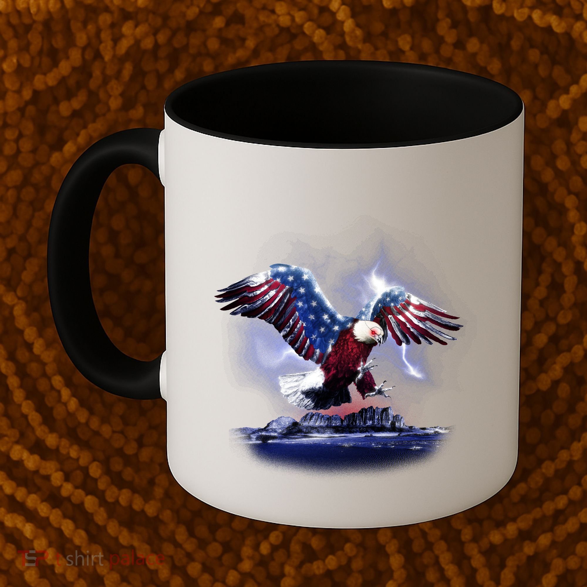 Cyborg Eagle Coffee Mug