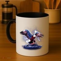 Cyborg Eagle Coffee Mug thumb 4