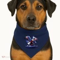 Cyborg Eagle USA-Made Doggie Bandana thumb 1
