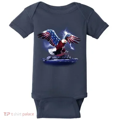 Cyborg Eagle Baby Bodysuit