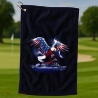 Cyborg Eagle Golf Towel thumb 1