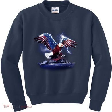 Cyborg Eagle Kids Sweatshirt