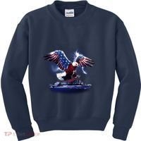 Cyborg Eagle Kids Sweatshirt thumb 0