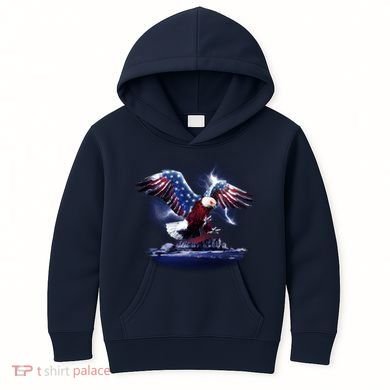 Cyborg Eagle Kids Hoodie