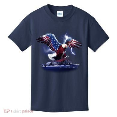 Cyborg Eagle Kids T-Shirt