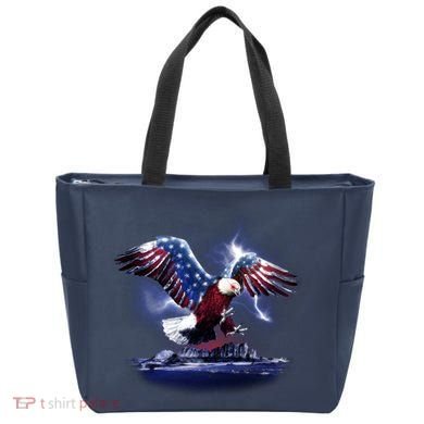 Cyborg Eagle Tote Bag