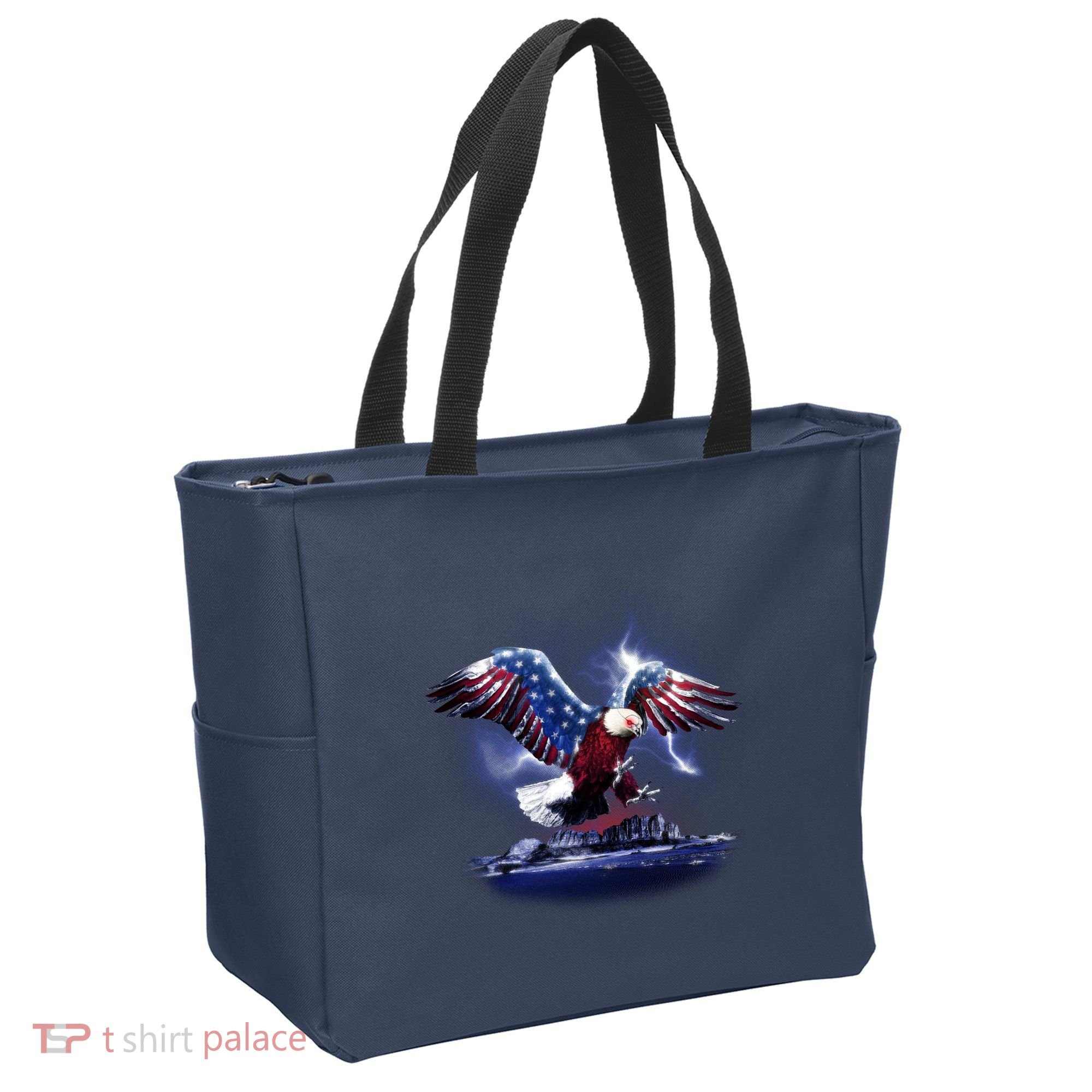 Cyborg Eagle Tote Bag