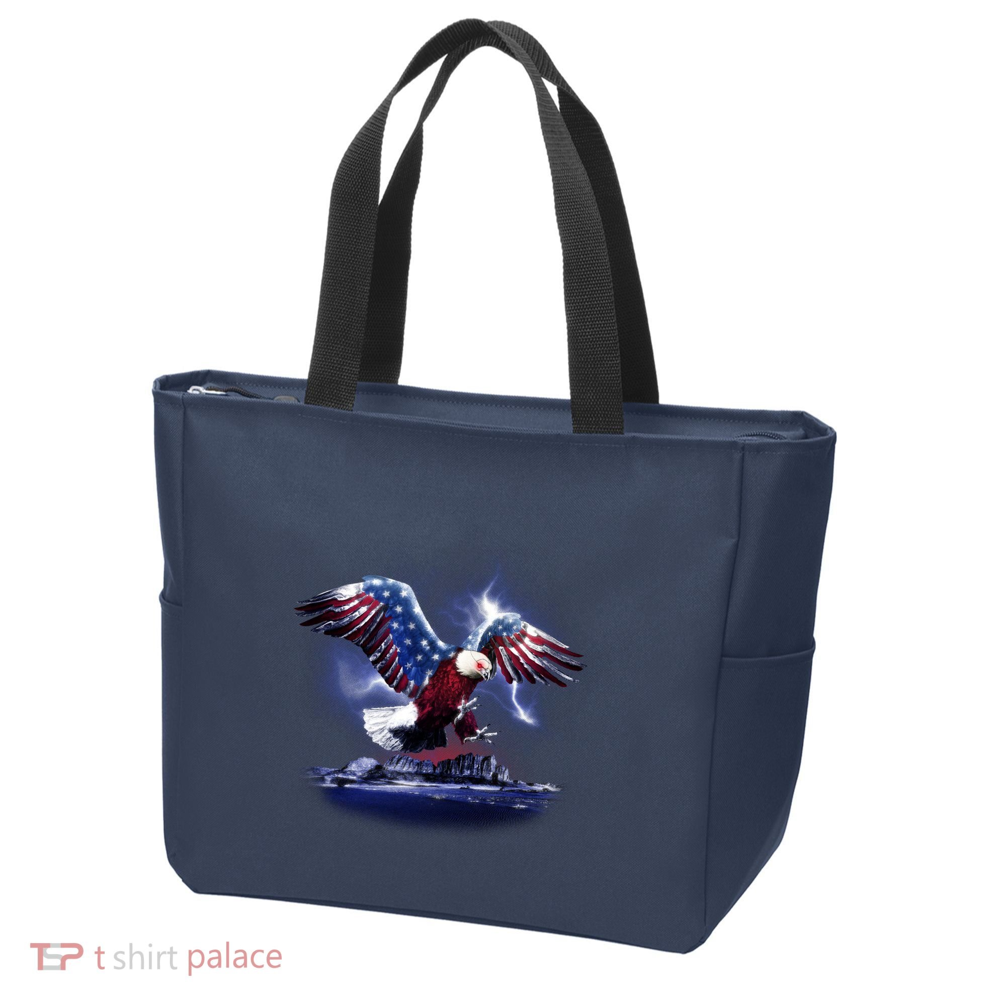 Cyborg Eagle Tote Bag