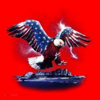 Cyborg Eagle Santa Hat thumb 1