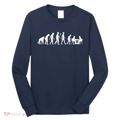 Chess Evolution Chess Board Chess Gift Long Sleeve Shirt