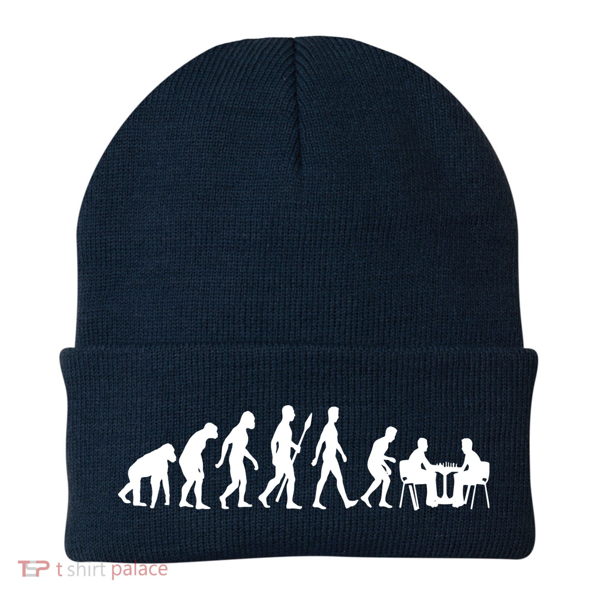 Chess Evolution Chess Board Chess Gift Beanie