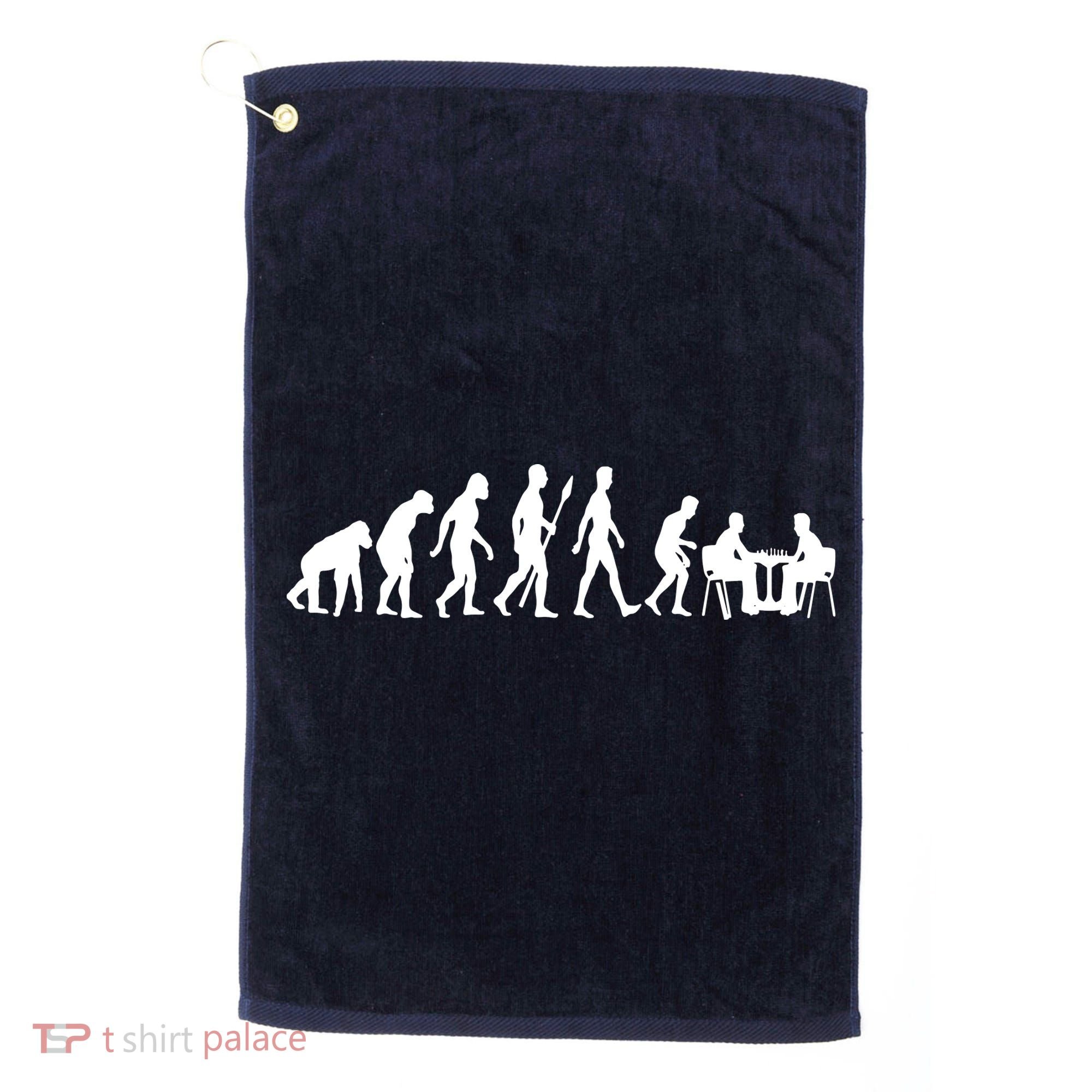 Chess Evolution Chess Board Chess Gift Golf Towel