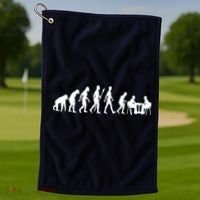 Chess Evolution Chess Board Chess Gift Golf Towel thumb 1