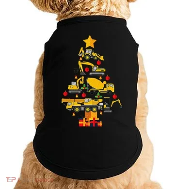 Construction Excavator Christmas Tree Doggie Tank