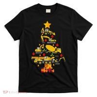Construction Excavator Christmas Tree T-Shirt thumb 0