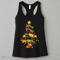 Construction Excavator Christmas Tree Women's Tank Top thumb 3