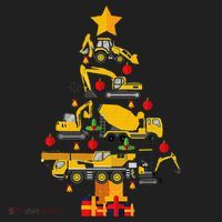 Construction Excavator Christmas Tree Hat thumb 2