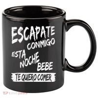 Cool Escapate Conmigo Esta Noche Bebe 11oz C Handle Ceramic Mug thumb 0