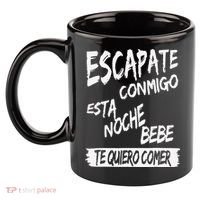 Cool Escapate Conmigo Esta Noche Bebe 11oz C Handle Ceramic Mug thumb 2