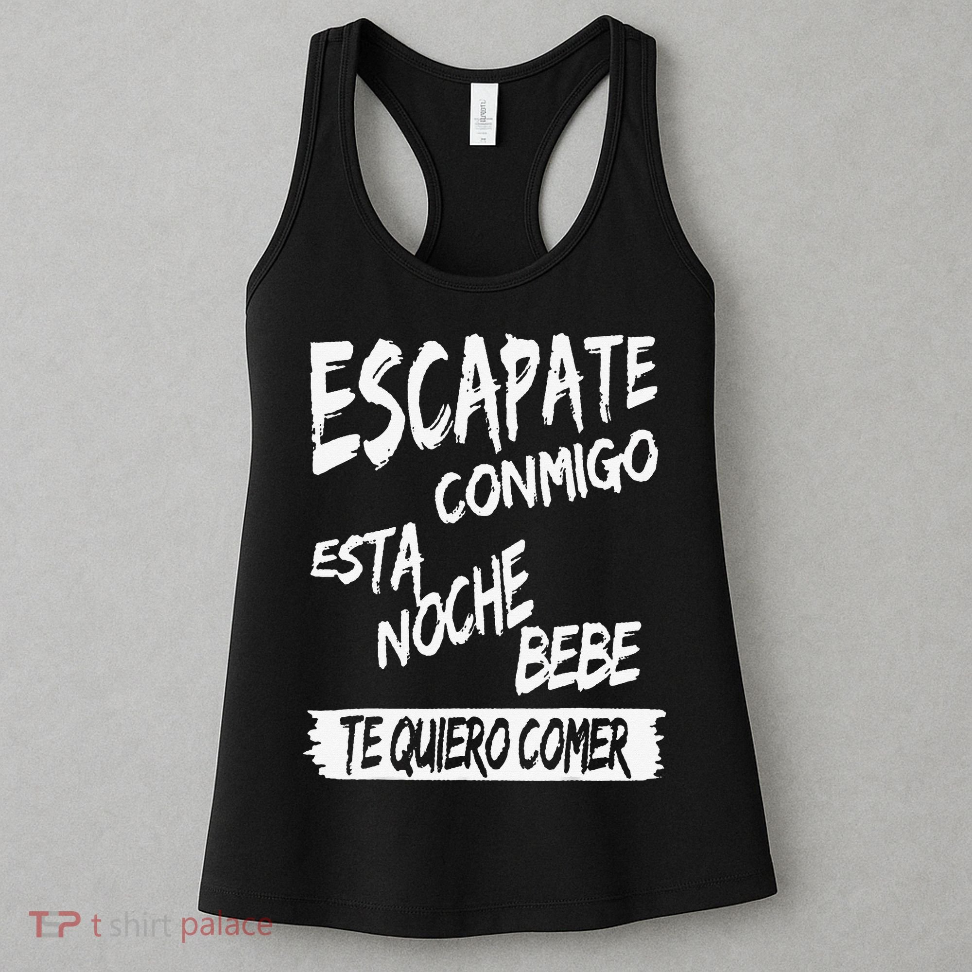 Cool Escapate Conmigo Esta Noche Bebe Women's Tank Top
