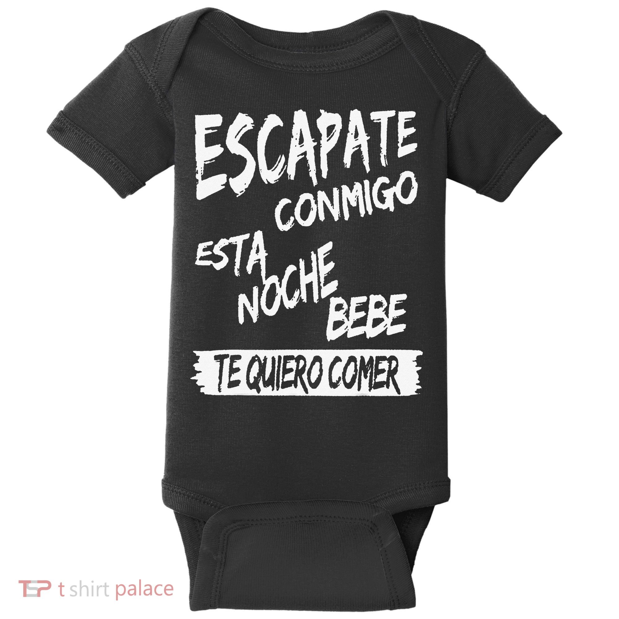 Cool Escapate Conmigo Esta Noche Bebe Baby Bodysuit