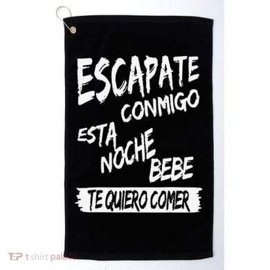 Cool Escapate Conmigo Esta Noche Bebe Golf Towel