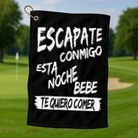 Cool Escapate Conmigo Esta Noche Bebe Golf Towel thumb 1