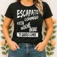 Cool Escapate Conmigo Esta Noche Bebe Women's T-Shirt thumb 2