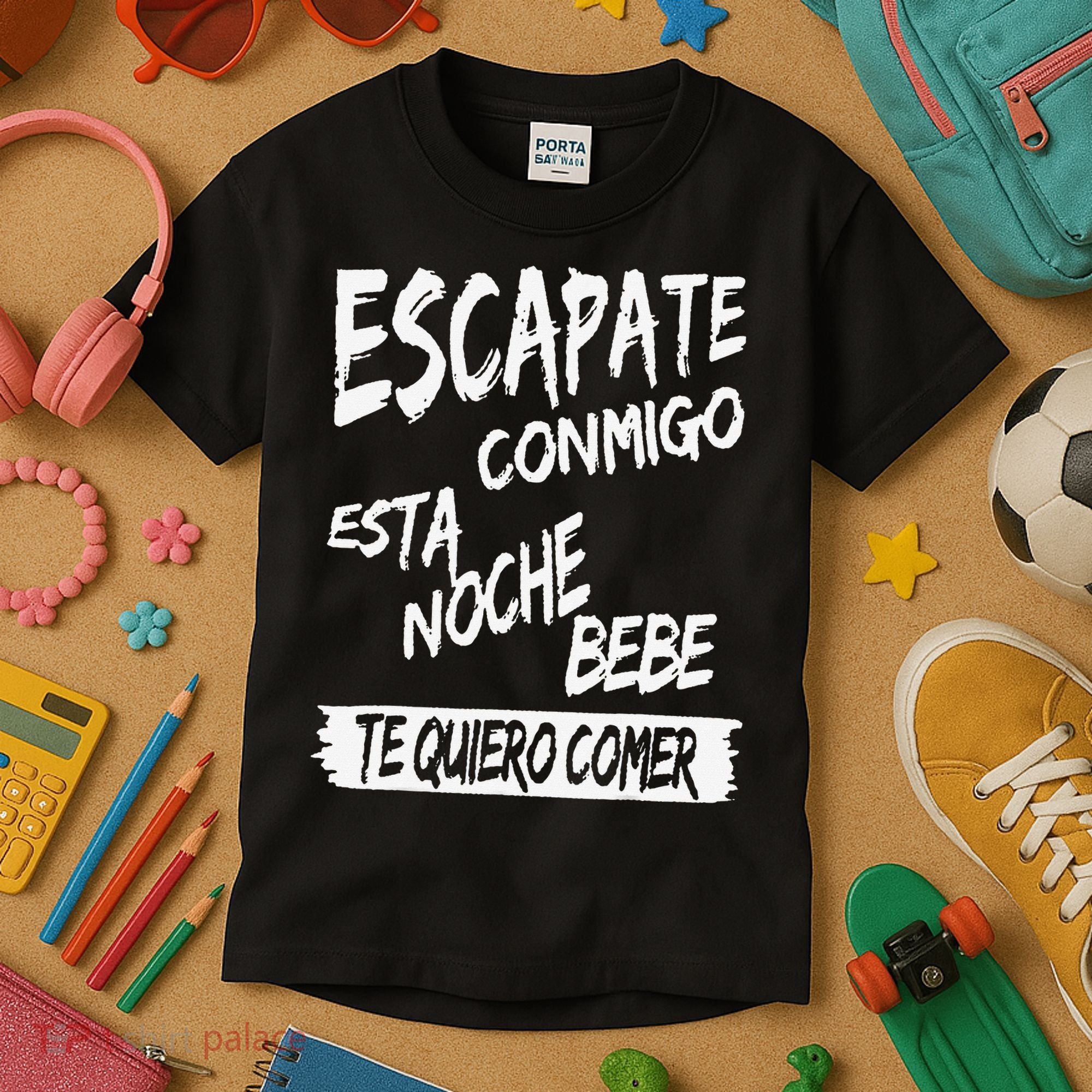 Cool Escapate Conmigo Esta Noche Bebe Kids T-Shirt